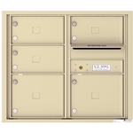 5 Tenant Doors with Outgoing Mail Compartment - 4C Recessed Mount versatile™ - Model 4C07D-05