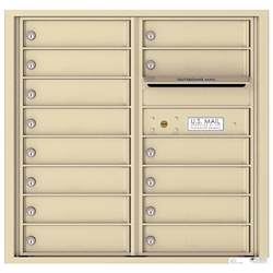 14 Tenant Doors with Outgoing Mail Compartment - 4C Recessed Mount versatile™ - Model 4C08D-14