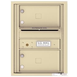 2 Tenant Doors with Outgoing Mail Compartment - 4C Recessed Mount versatile™ - Model 4C06S-02