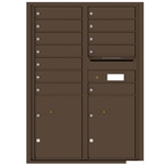 Florence robust versatile™ 4C mailbox with 12 door / 12 doors line was developed with a simple to use a modular system that provides a very flexible solution for your individual project needs - taking the guesswork out of meeting the necessary USPS requirements and/or ADA Fair Housing requirements, too. Standard pre-configured options are available for simple installations, or custom-build a solution from a base unit to make your centralized mail center stand out from the rest. Available in three mounting types, this indoor/outdoor solution can effectively replace an outdated mailbox installation or be designed for any new construction project.