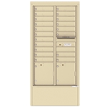 19 Tenant Doors with 2 Parcel Lockers and Outgoing Mail Compartment - 4C Depot versatile™ - Model 4C16D-19-D