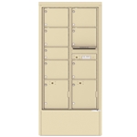 7 Tenant Doors with 2 Parcel Lockers and Outgoing Mail Compartment - 4C Depot versatile™ - Model 4C16D-07-D