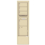 4 Tenant Doors with Parcel Locker and Outgoing Mail Compartment - 4C Depot versatile™ - Model 4C16S-04-D