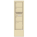 3 Tenant Doors with Parcel Locker and Outgoing Mail Compartment - 4C Depot versatile™ - Model 4C16S-03-D