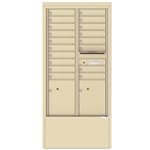 18 Tenant Doors with 2 Parcel Lockers and Outgoing Mail Compartment - 4C Depot versatile™ - Model 4C15D-18-D