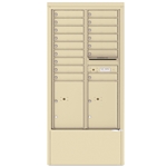 16 Tenant Doors with 2 Parcel Lockers and Outgoing Mail Compartment - 4C Depot versatile™ - Model 4C15D-16-D