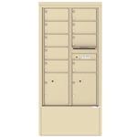 9 Tenant Doors with 2 Parcel Lockers and Outgoing Mail Compartment - 4C Depot versatile™ - Model 4C15D-09-D