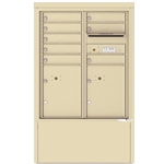 8 Tenant Doors with 2 Parcel Lockers and Outgoing Mail Compartment - 4C Depot versatile™ - Model 4CADD-08-D