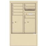 7 Tenant Doors with 2 Parcel Lockers and Outgoing Mail Compartment - 4C Depot versatile™ - Model 4CADD-07-D