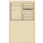 5 Tenant Doors with 1 Parcel Locker and Outgoing Mail Compartment - 4C Depot versatile™ - Model 4C06D-05-D