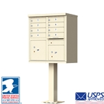 8 Door Pedestal Mailbox