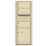 4C Horizontal mailbox 3 Compartment