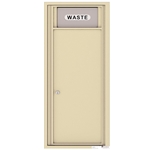 Trash/Recycling Bin with 1 Collection Area - 4C Recessed Mount versatile™ - Model 4C12S-Bin