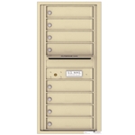 8 Tenant Doors with Outgoing Mail Compartment - 4C Recessed Mount versatile™ - Model 4C10S-08
