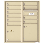 Florence 4C mailboxes are USPS Approved and meet or exceed STD-4C requirements for new construction and major renovations. They are also ideal for private delivery applications. 10 Tenant Doors with 2 Parcel Lockers and Outgoing Mail Compartment - 4C Recessed Mount versatile™ - Model 4CADD-10
