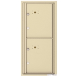 2 Parcel Doors / Parcel Lockers - 4C Recessed Mount versatile™ - Model 4CADS-2P