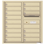 15 Tenant Doors with Outgoing Mail Compartment - 4C Recessed Mount versatile™ - Model 4C09D-15