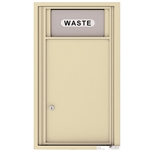 Trash/Recycling Bin with 1 Collection Area - 4C Recessed Mount versatile™ - Model 4C09S-Bin