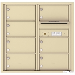 7 Tenant Doors with Outgoing Mail Compartment - 4C Recessed Mount versatile™ - Model 4C08D-07