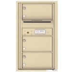 3 Tenant Doors with Outgoing Mail Compartment - 4C Recessed Mount versatile™ - Model 4C08S-03