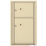 2 Parcel Doors / Parcel Lockers - 4C Recessed Mount versatile™ - Model 4C08S-2P