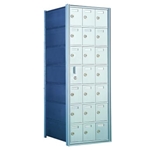 7 Doors High x 3 Doors Wide - Custom 1600 Series Front Loading, Recess-Mounted Private Delivery Mailboxes - Model 160073-SP