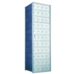 11 Doors High x 4 Doors Wide - Custom 1600 Series Front Loading, Recess-Mounted Private Delivery Mailboxes - Model 1600114-SP