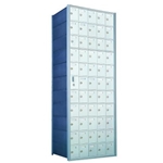 11 Doors High x 5 Doors Wide - Custom 1600 Series Front Loading, Recess-Mounted Private Delivery Mailboxes - Model 1600115-SP
