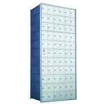 11 Doors High x 6 Doors Wide - Custom 1600 Series Front Loading, Recess-Mounted Private Delivery Mailboxes - Model 1600116-SP