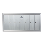 Seven Compartment - 1200 Series Vertical Recessed Mount USPS Replacement Approved - Apartment Style Mailboxes - Model 12507HA