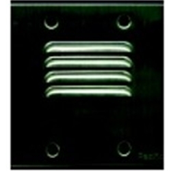 SS45452P 2 button stainless steel lobby panel