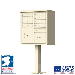 8 Door Pedestal Mailbox