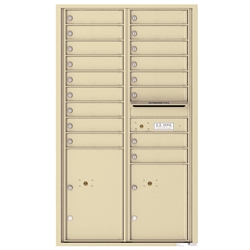 4C Horizontal mailbox 17 Compartment