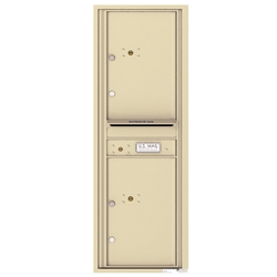 4C Horizontal mailbox 2 Parcel Lockers