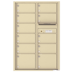 11 Tenant Doors and Outgoing Mail Compartment - 4C Recessed Mount versatile™ - Model 4C13D-11