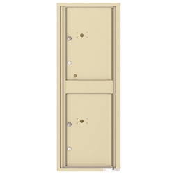 2 Parcel Doors / Parcel Locker - 4C Recessed Mount versatile™ - Model 4C13S-2P