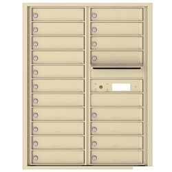 19 Tenant Doors with Outgoing Mail Compartment - 4C Recessed Mount versatile™ - Model 4C11D-19