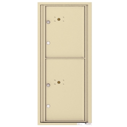 2 Parcel Doors / Parcel Lockers - 4C Recessed Mount versatile™ - Model 4C11S-2P