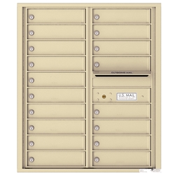 18 Tenant Doors with Outgoing Mail Compartment - 4C Recessed Mount versatile™ - Model 4C10D-18