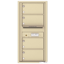 4 Tenant Doors with Outgoing Mail Compartment - 4C Recessed Mount versatile™ - Model 4C10S-04
