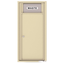 Trash/Recycling Bin with 1 Collection Area - 4C Recessed Mount versatile™ - Model 4CADS-BIN