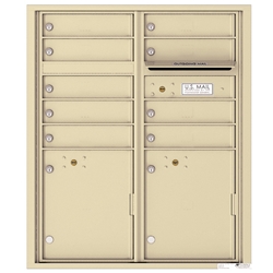 Florence 4C mailboxes are USPS Approved and meet or exceed STD-4C requirements for new construction and major renovations. They are also ideal for private delivery applications. 9 Tenant Doors with 2 Parcel Lockers and Outgoing Mail Compartment - 4C Recessed Mount versatile™ - Model 4CADD-09