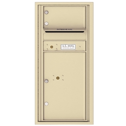 1 Tenant Door with 1 Parcel Locker and Outgoing Mail Compartment - 4C Recessed Mount versatile™ - Model 4CADS-01