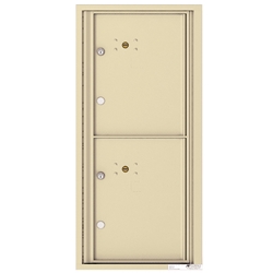 2 Parcel Doors / Parcel Lockers - 4C Recessed Mount versatile™ - Model 4CADS-2P