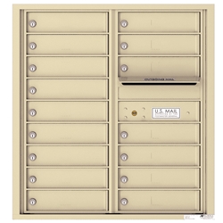 16 Tenant Doors with Outgoing Mail Compartment - 4C Recessed Mount versatile™ - Model 4C09D-16