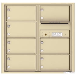 7 Tenant Doors with Outgoing Mail Compartment - 4C Recessed Mount versatile™ - Model 4C08D-07