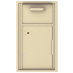 Collection / Drop Box Unit with Pull Down Hopper for Mail Collection - 4C Recessed Mount versatile™ - Model 4C08S-HOP