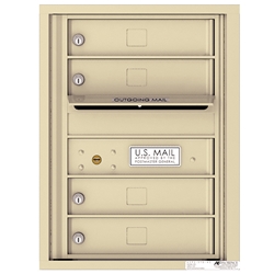 4 Tenant Doors with Outgoing Mail Compartment - 4C Recessed Mount versatile™ - Model 4C06S-04