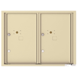 2 Parcel Doors / Parcel Lockers - 4C Recessed Mount versatile™ - Model 4C06D-2P