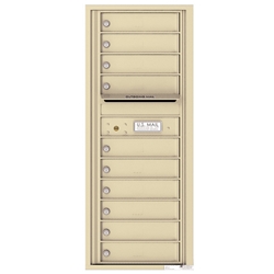 10 Tenant Doors and Outgoing Mail Compartment - 4C Recessed Mount versatile™ - Model 4C12S-10